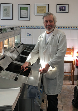 George Stavrou Hangs Up His Fish Lifter