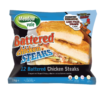 Meadowvale Battered Chicken Steaks
