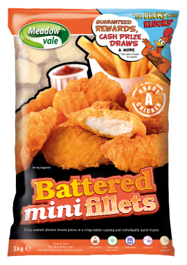 Meadowvale Battered Chicken Mini Fillets