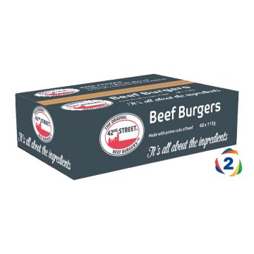 42nd Street 80% Interleaved Beefburgers