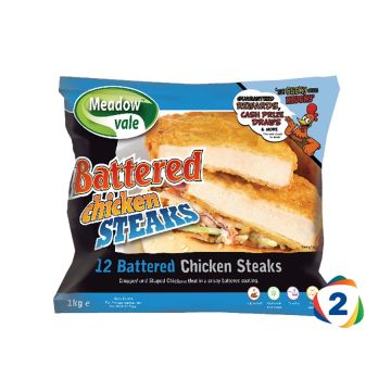 Meadowvale Battered Chicken Steaks