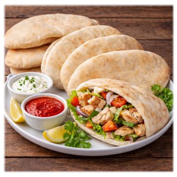 Gourmet Pocket Oval Pitta 19X11Cm