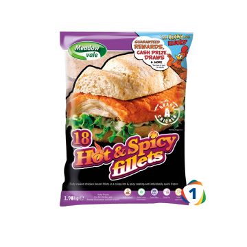 Meadowvale Hot & Spicy Chicken Fillets 110g