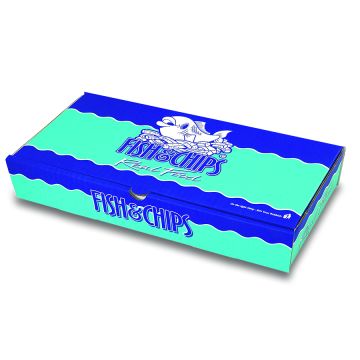 Corrugated Fish & Chip Boxes - Real Food Design - Large